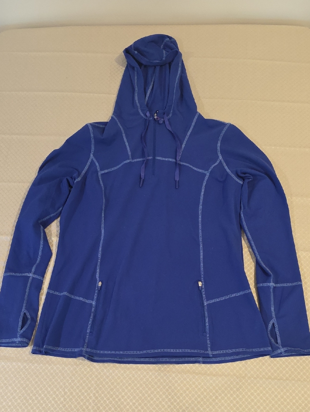 Kirkland Signature Navy Blue Hooded Zip Jacket
